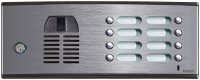 Elvox 25V8/39 Audio- und Videoblende mit 8 Tasten, gebürstetes Aluminium